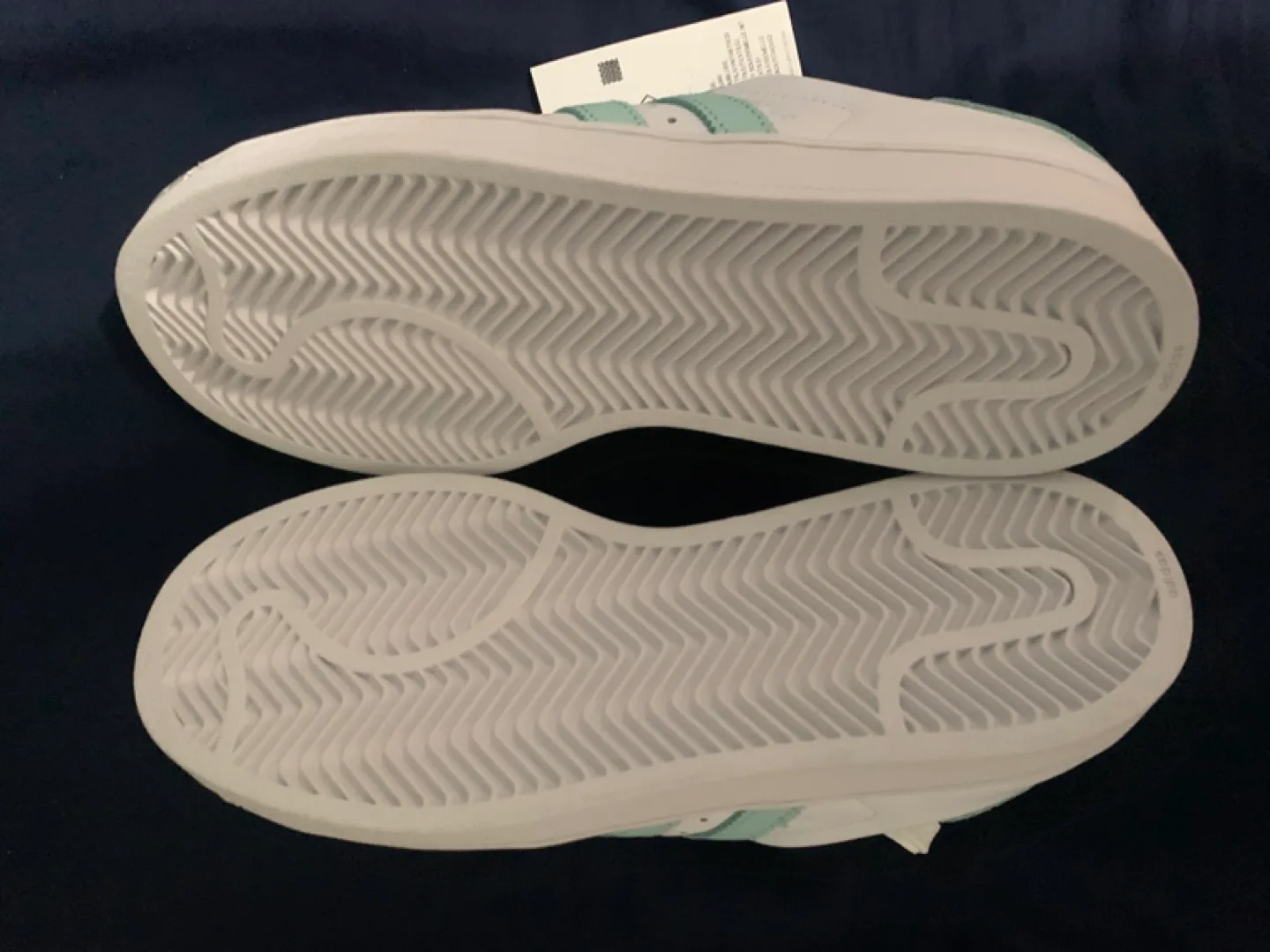 Adidas Superstar Women's Athletic Shoes White Teal Size 8 image indicator(4)