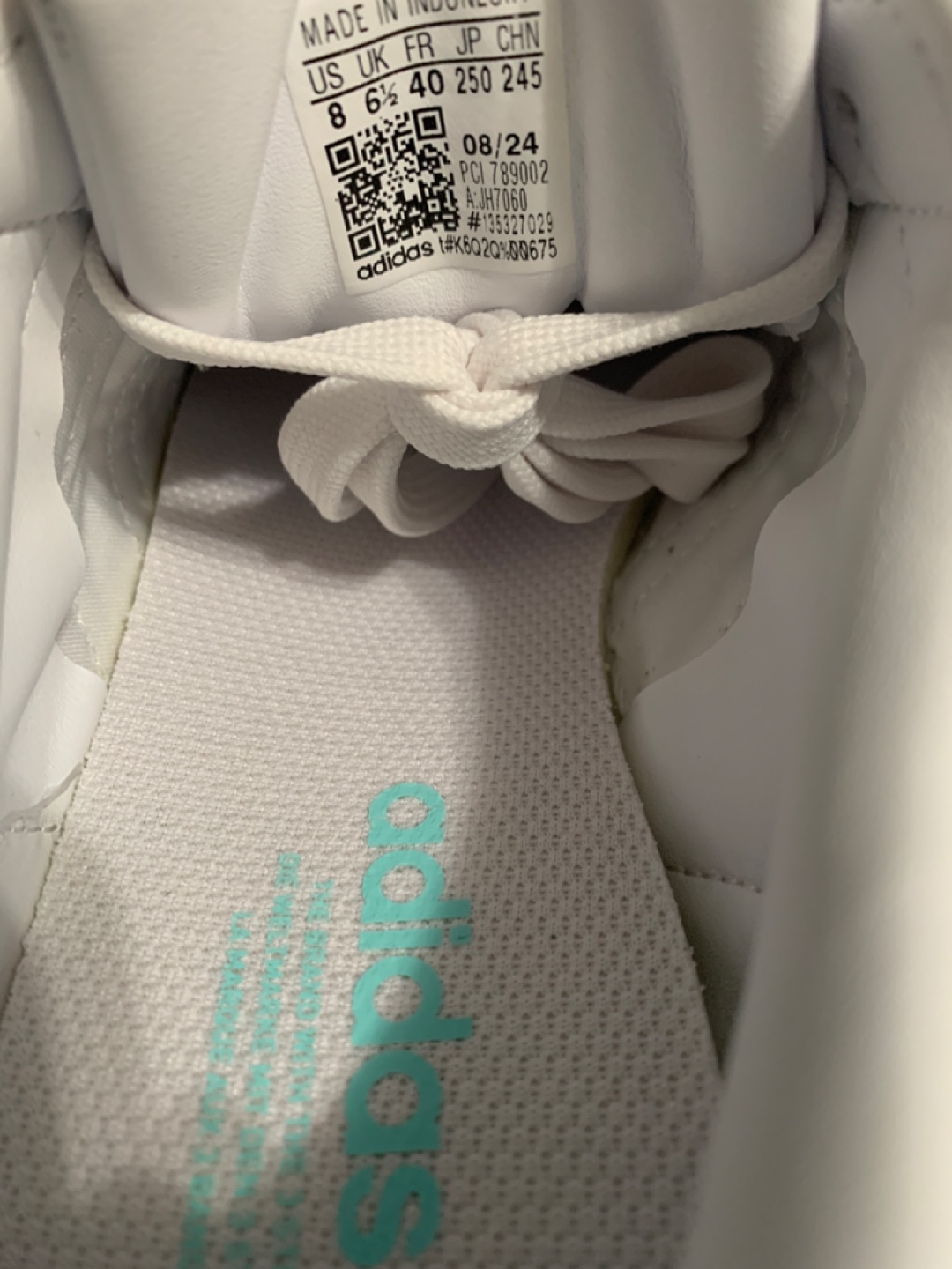 Adidas Superstar Women's Athletic Shoes White Teal Size 8 - photo 5