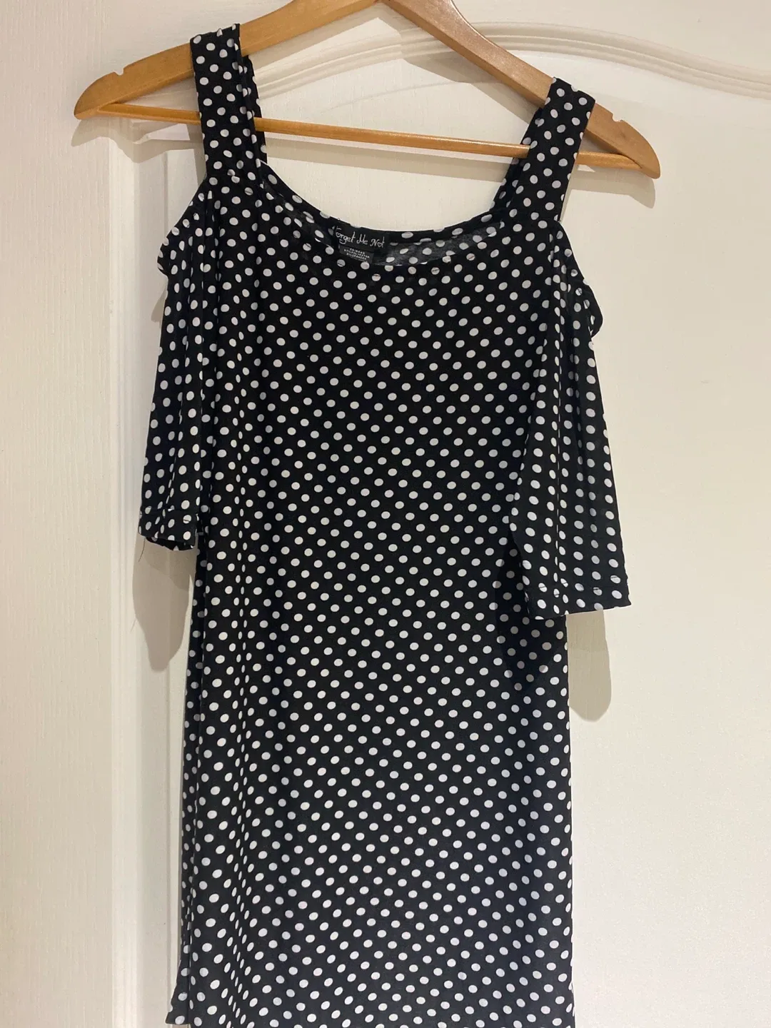 Forget Me Not Polka Dot top- Size Small thumbnail