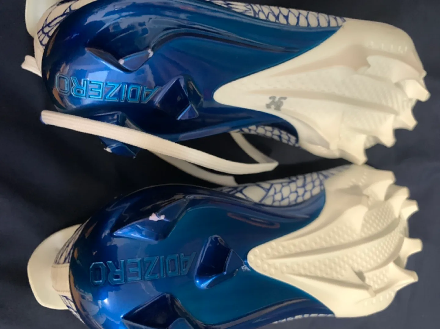 Adidas Adizero Electric Football Cleats Snakeskin Blue IH8569 image indicator(5)