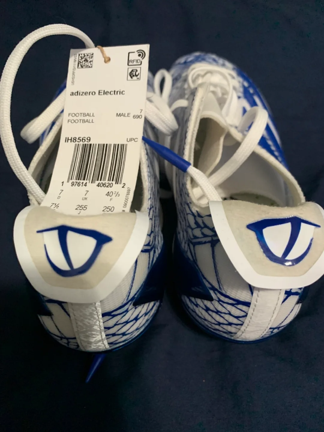 Adidas Adizero Electric Football Cleats Snakeskin Blue IH8569 image indicator(2)