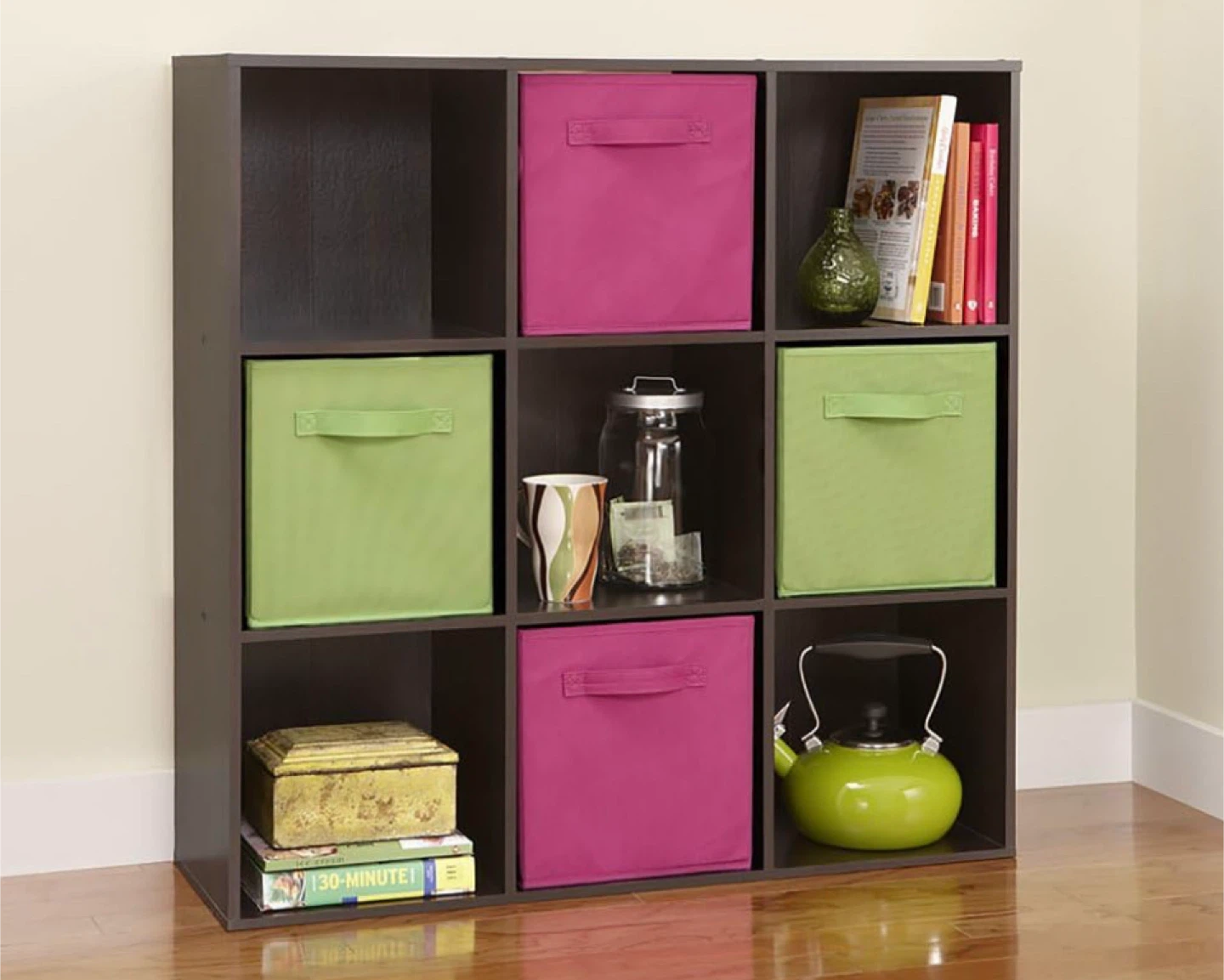 9-Cube Organizer Shelf - Brown - photo 2