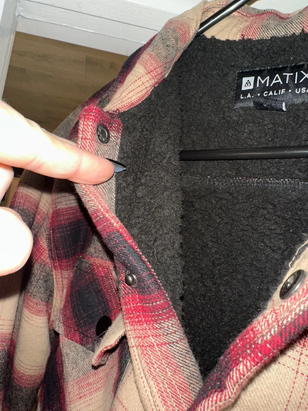 Matix Flannel Shirt Jacket - Size Large image indicator(2)