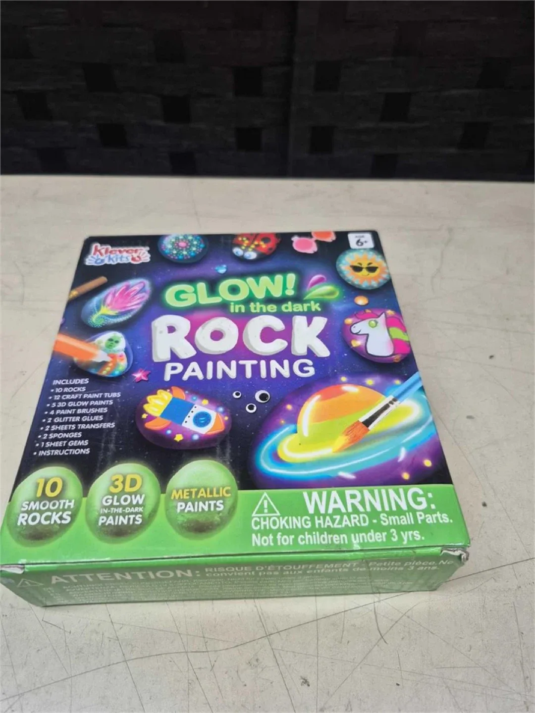 Klever Kits Glow in the Dark Rock Painting Kit image indicator(2)
