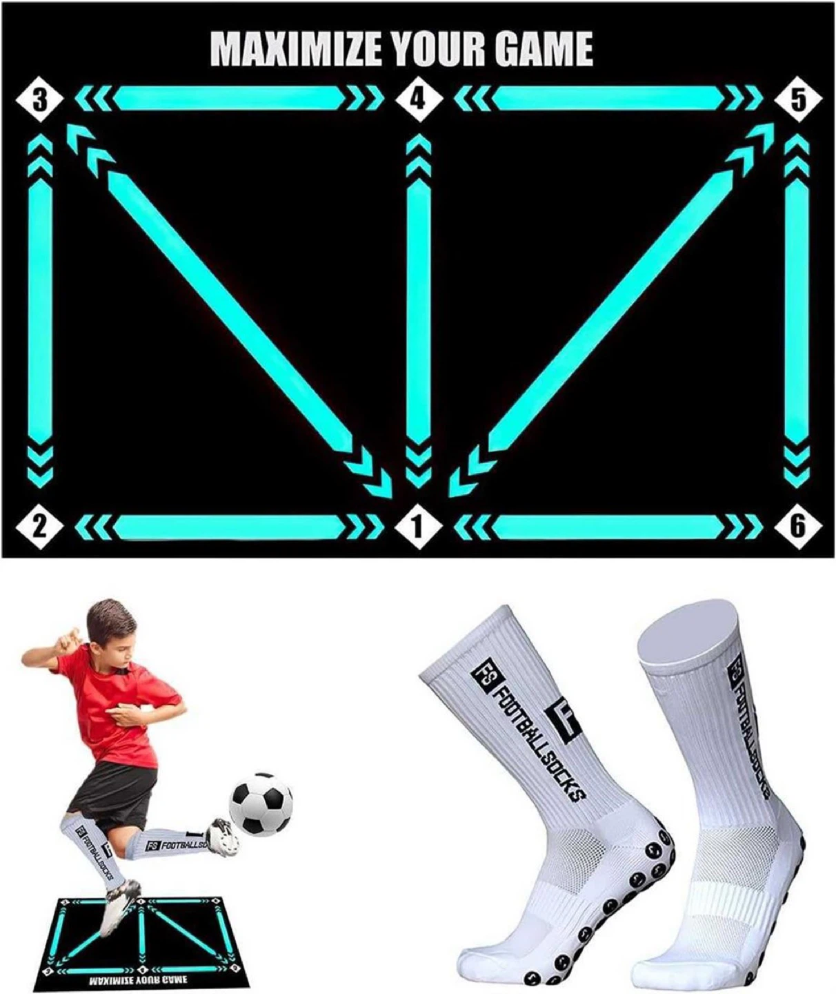 Soccer training mat