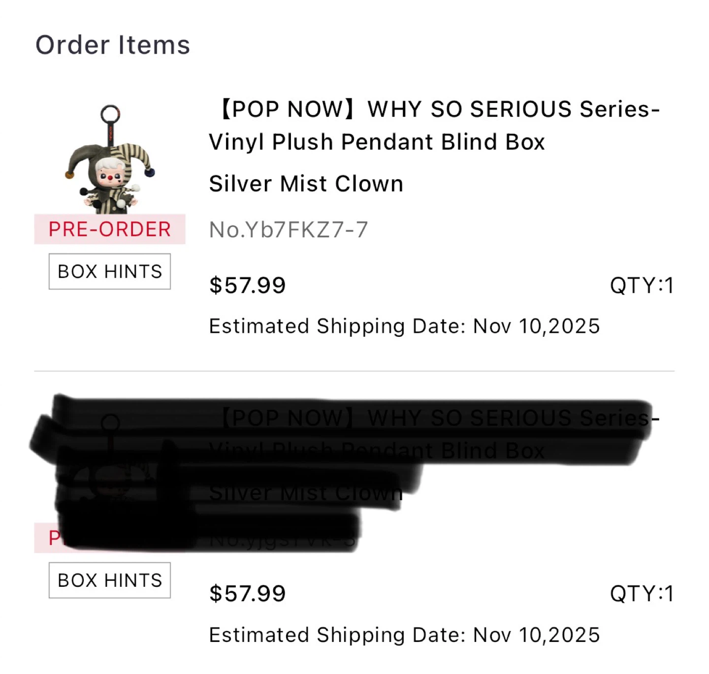 POP NOW Why So Serious Vinyl Plush - Silver Mist Clown