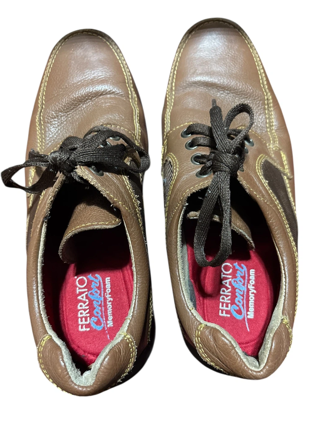Ferrato Comfort Men's Brown Leather Shoes - Size 9 - photo 4