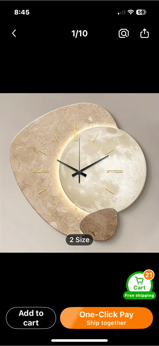 Modern Abstract Aesthetic Wall Clock thumbnail