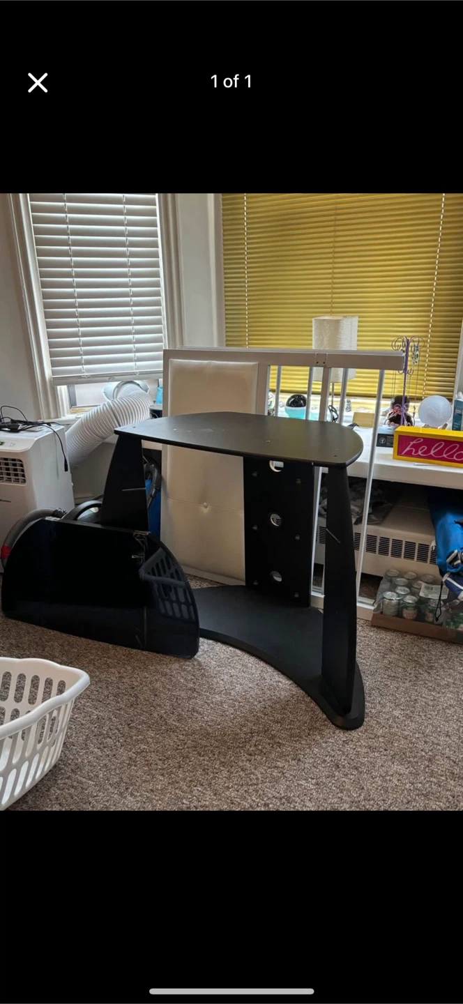 Black tv stand