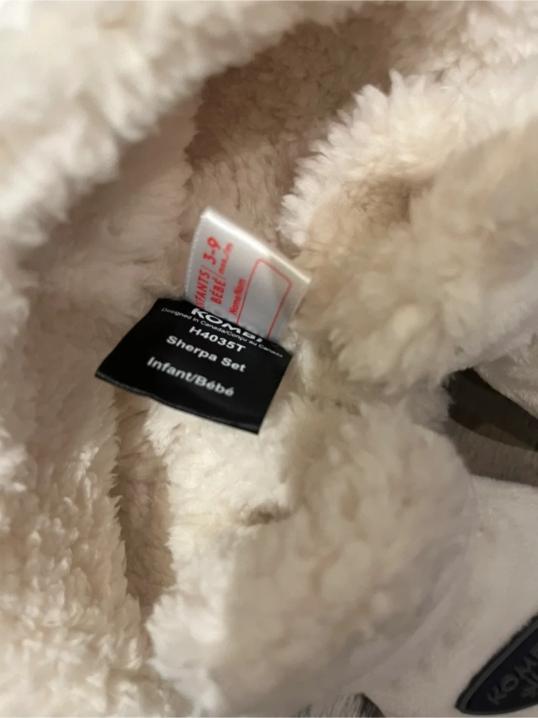 Kombi Sherpa Set Infant 3-9m White - New image indicator(2)