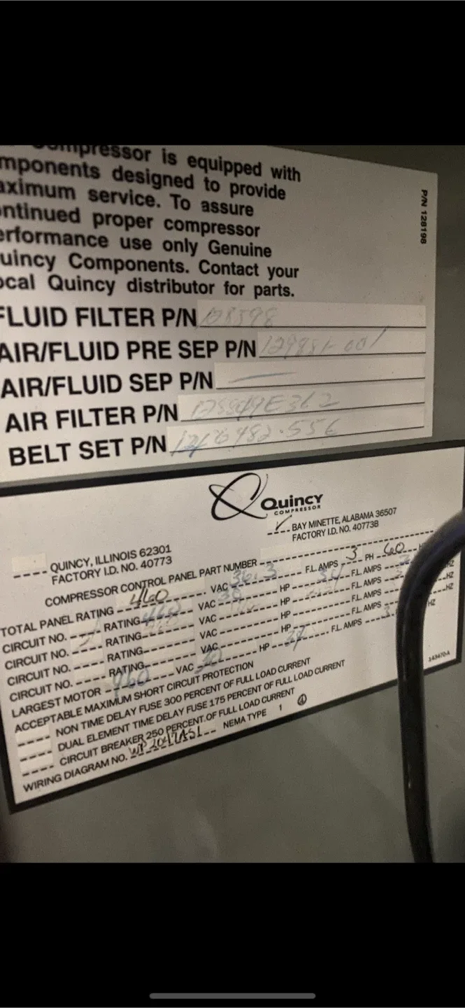 Quincy QGB B-30 Compressor image indicator(2)