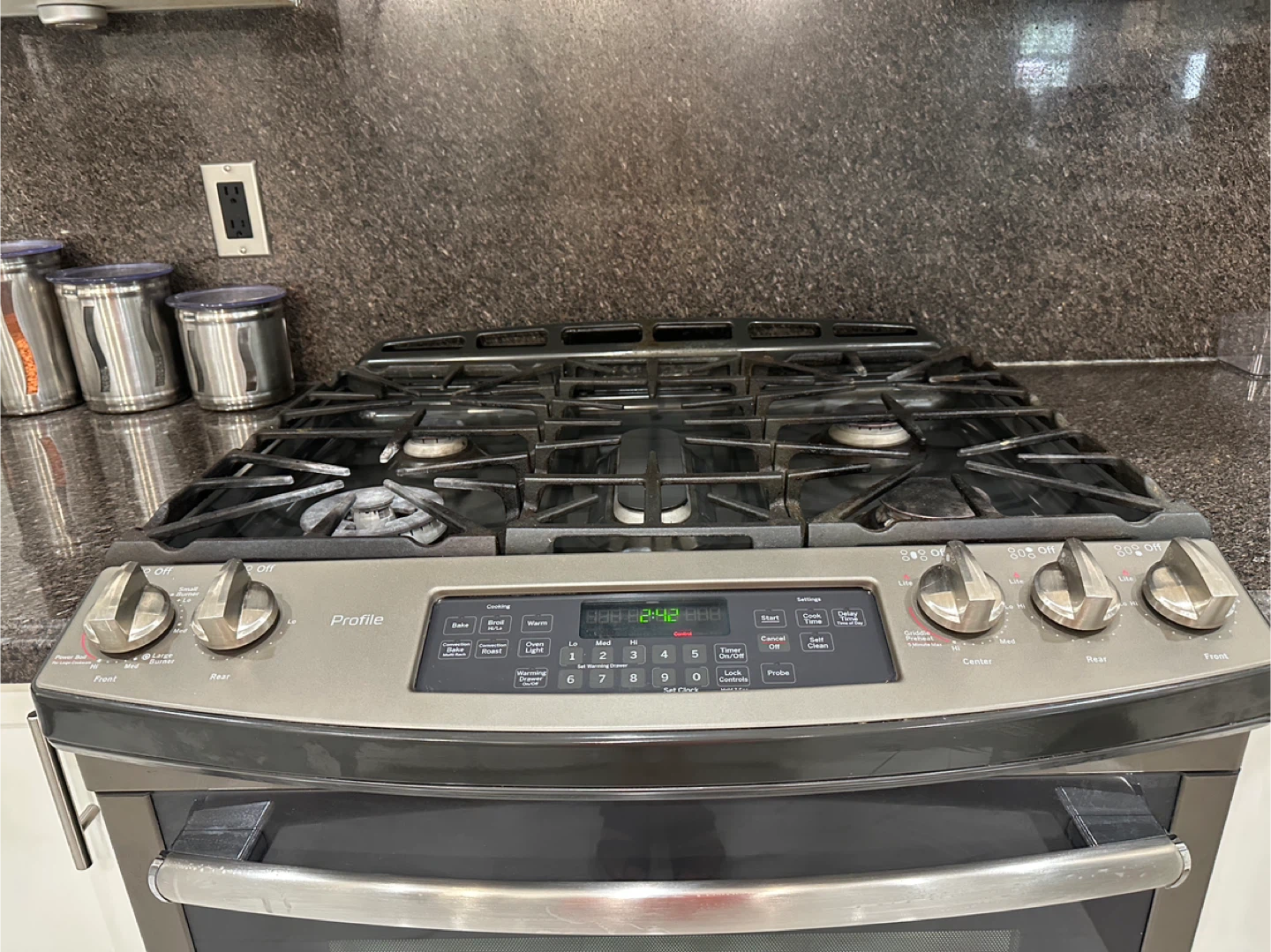 GE Profile Stainless Steel Gas Range