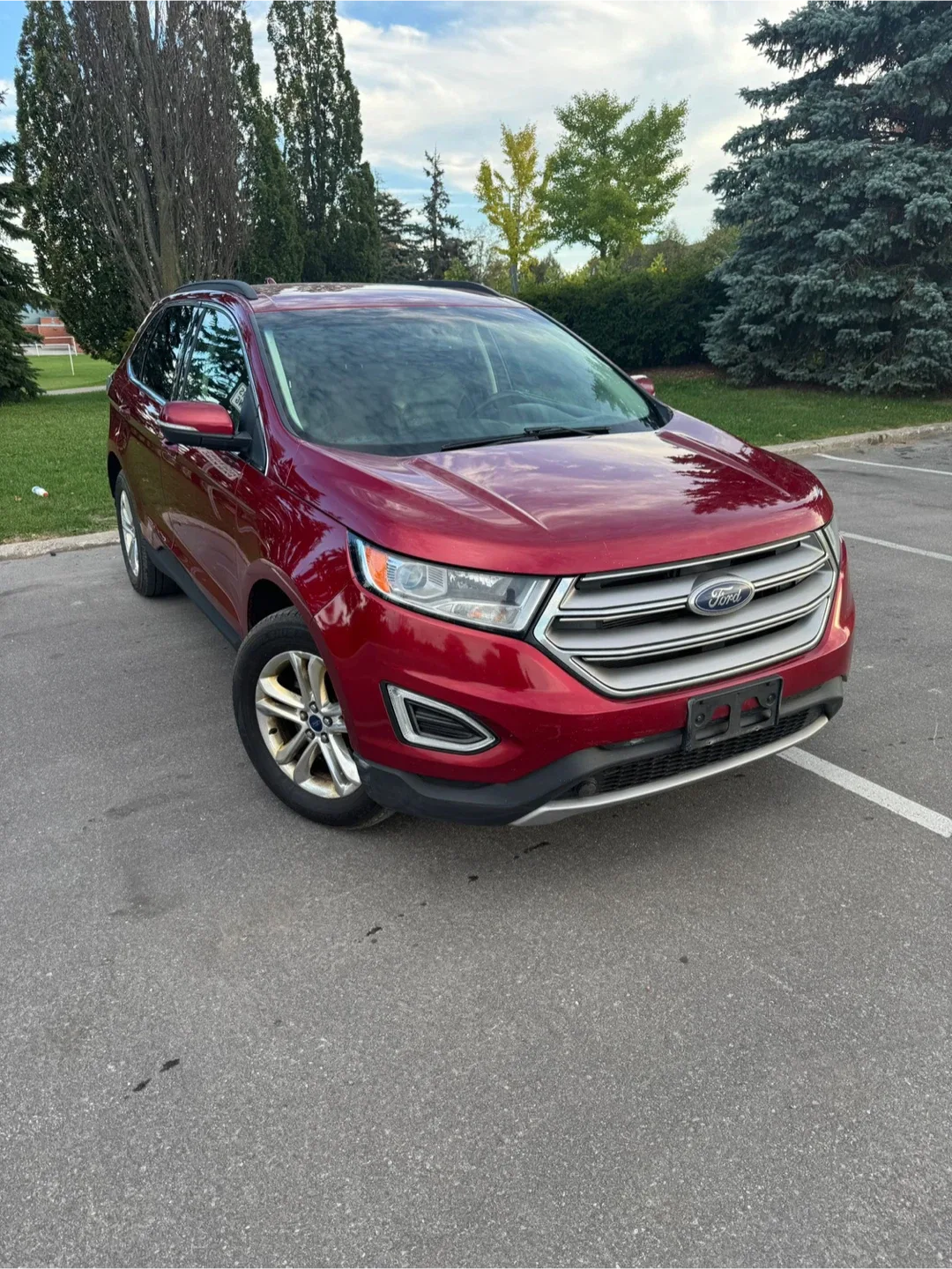 Red Ford Edge 2016 accident free one owner image indicator(4)