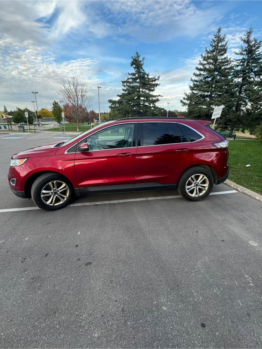 Red Ford Edge 2016 accident free one owner image indicator(2)