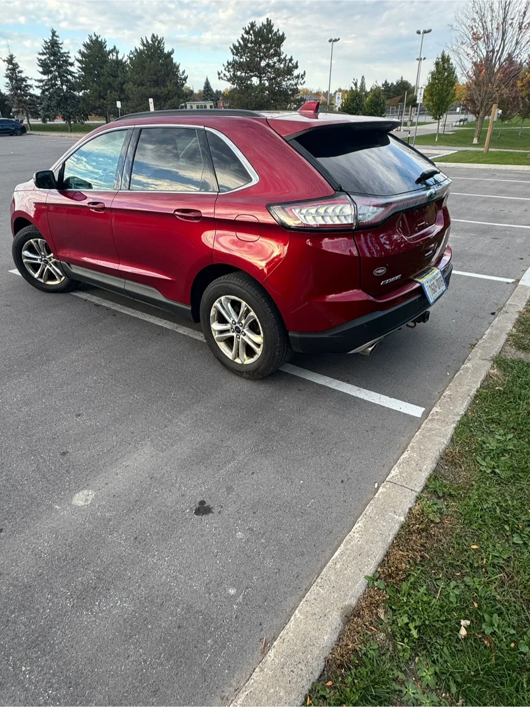 Red Ford Edge 2016 accident free one owner image indicator(3)