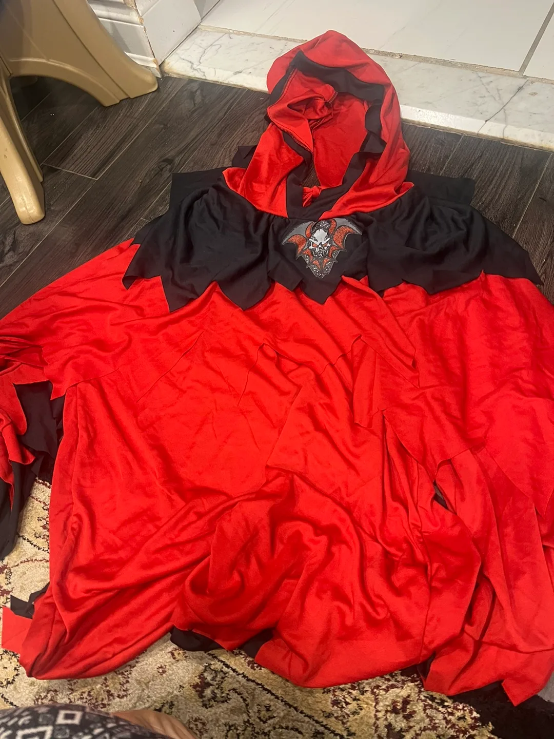 Partyholic Devil Man Costume. Hooded shirt Mens size medium image indicator(2)