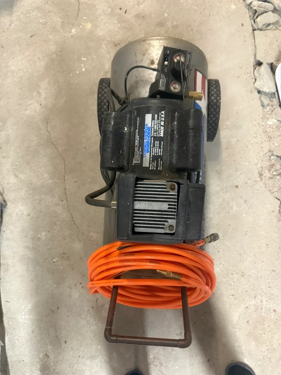 Campbell Hausfeld Workhorse 3.5 Air Compressor image indicator(2)