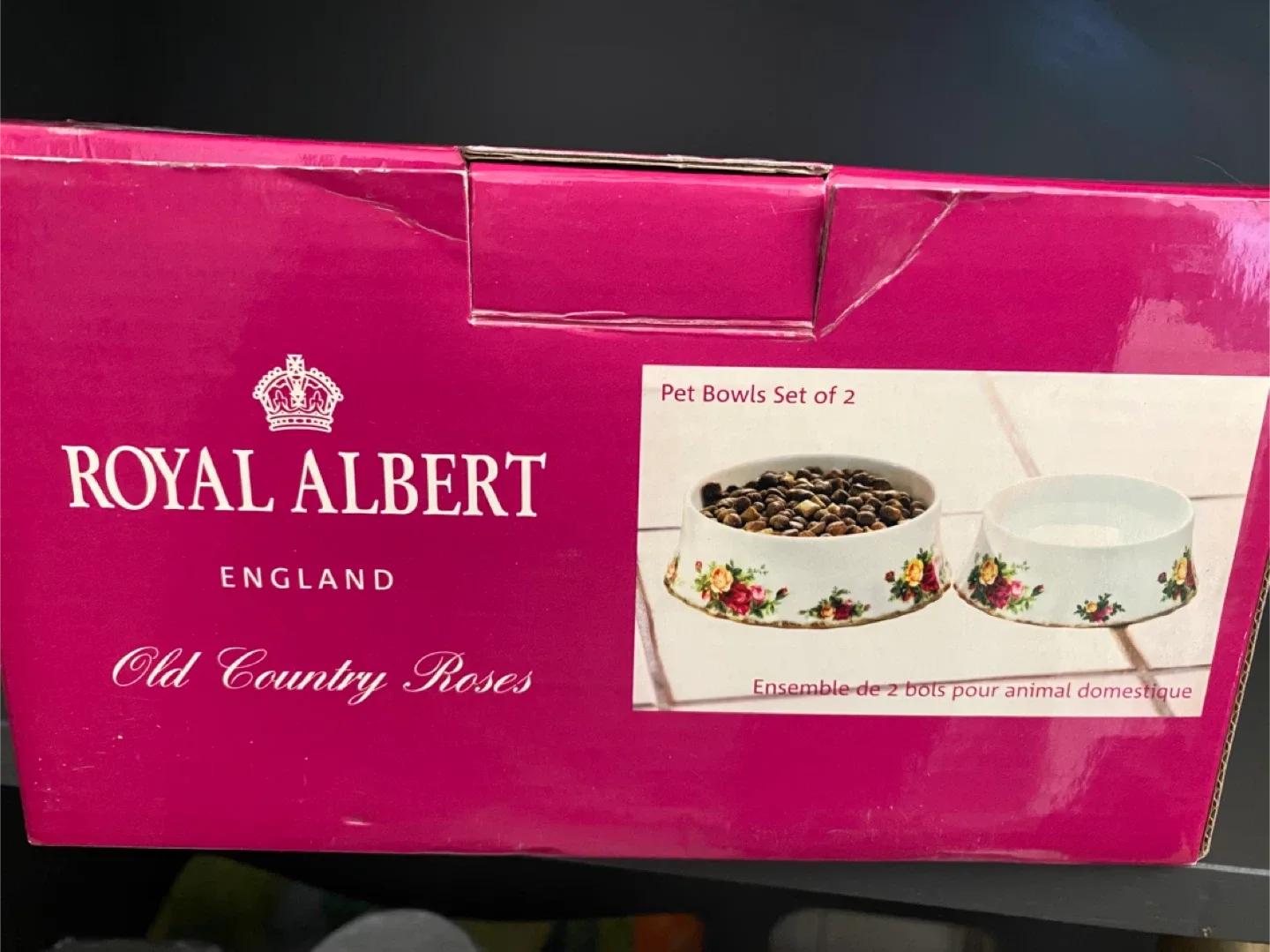 Royal Albert Old Country Roses Pet Bowls - Set of 2 image indicator(3)