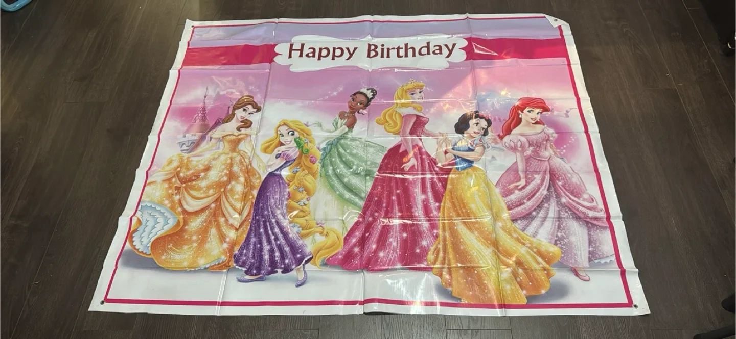 Disney Princess birthday backdrop