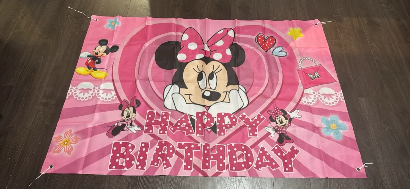 Minnie Mouse Happy Birthday Banner