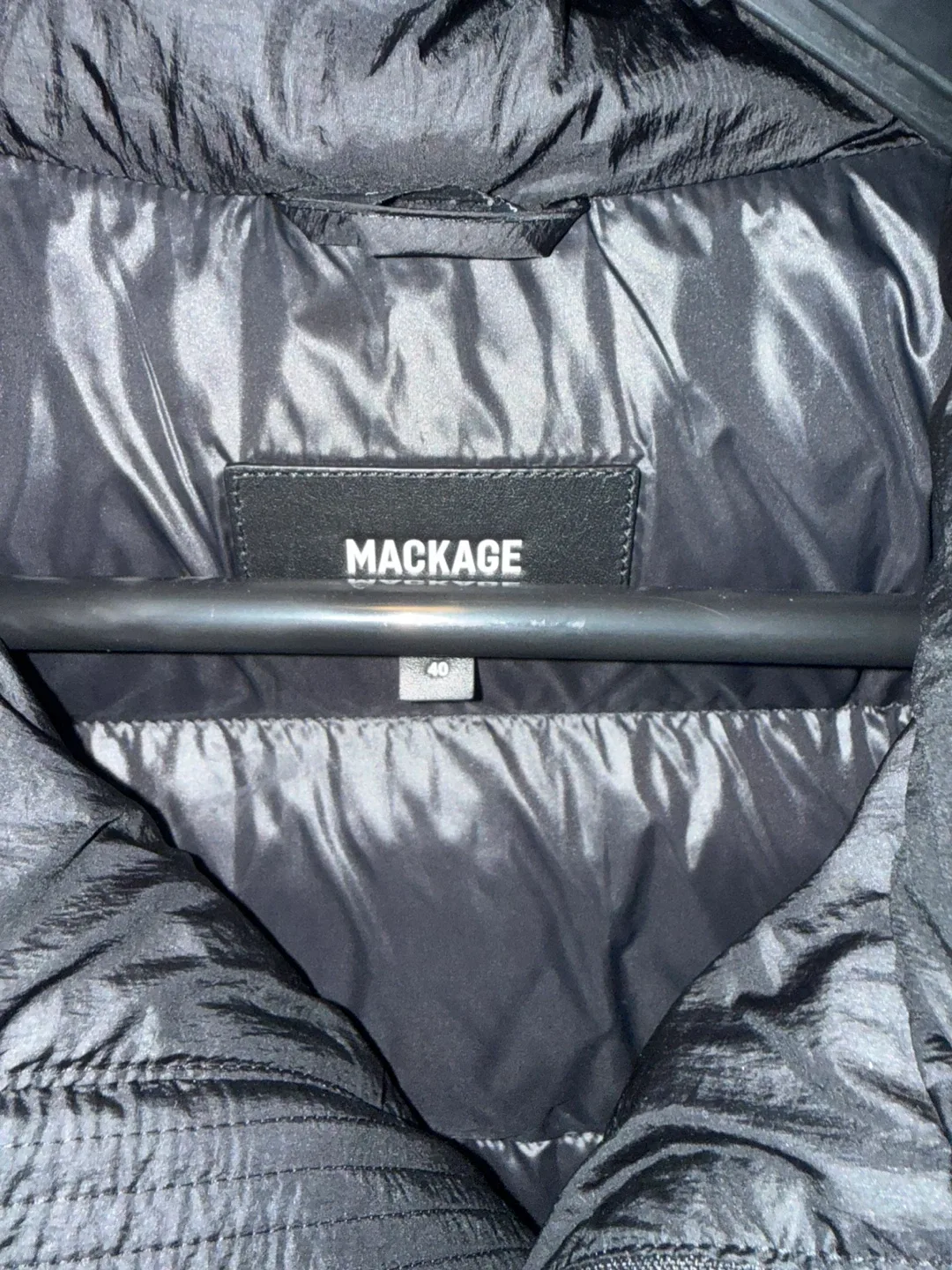 Mackage Jonas-O Black Puffer Jacket, Size 40 image indicator(3)