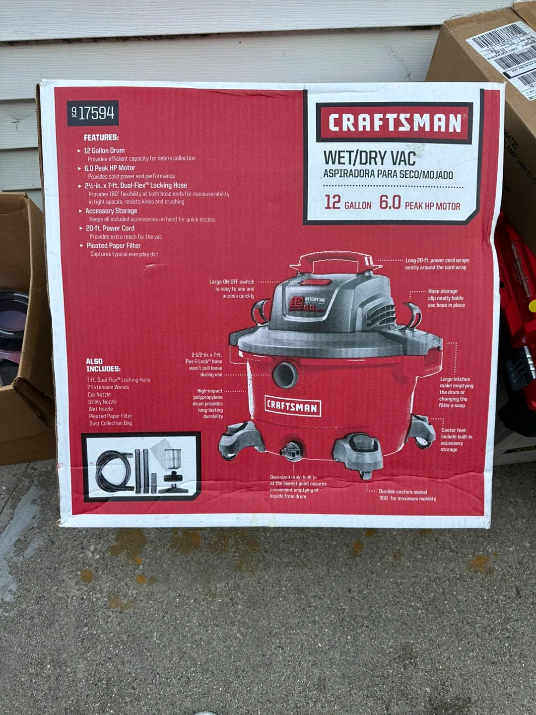 Craftsman 12 Gallon Wet/Dry Vac thumbnail