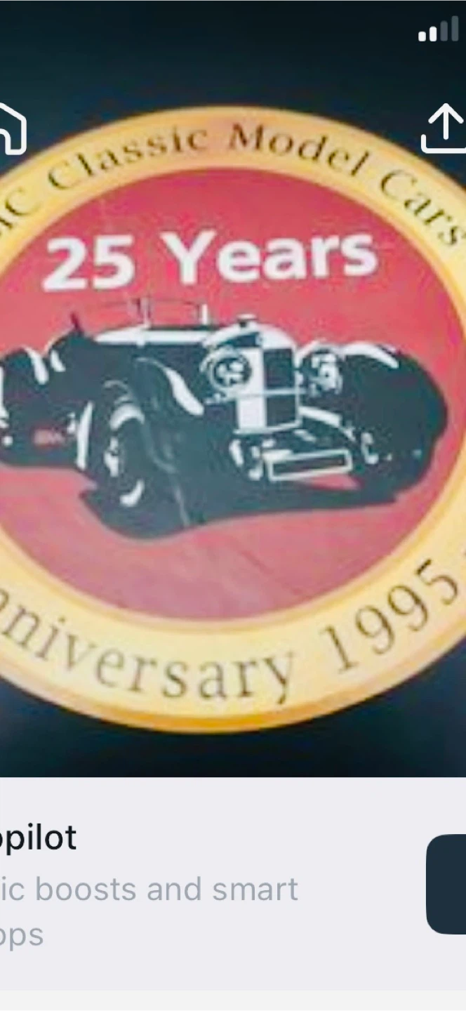 Classic Model Car 25th Anniversary