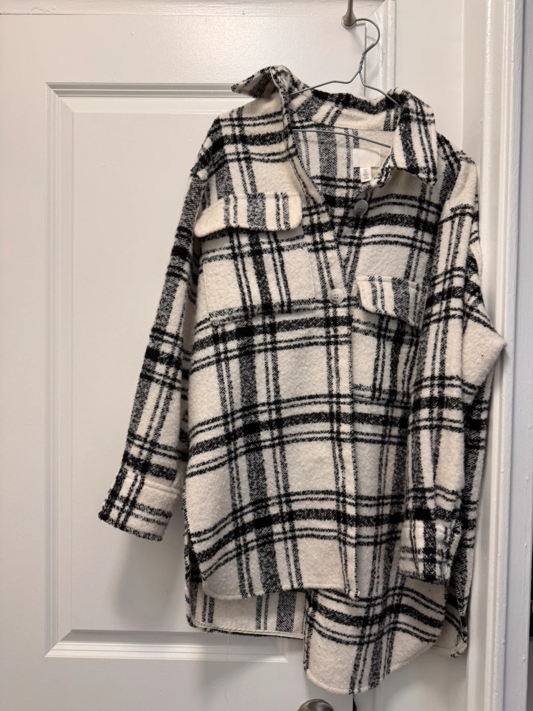 H&M Plaid Flannel Shacket