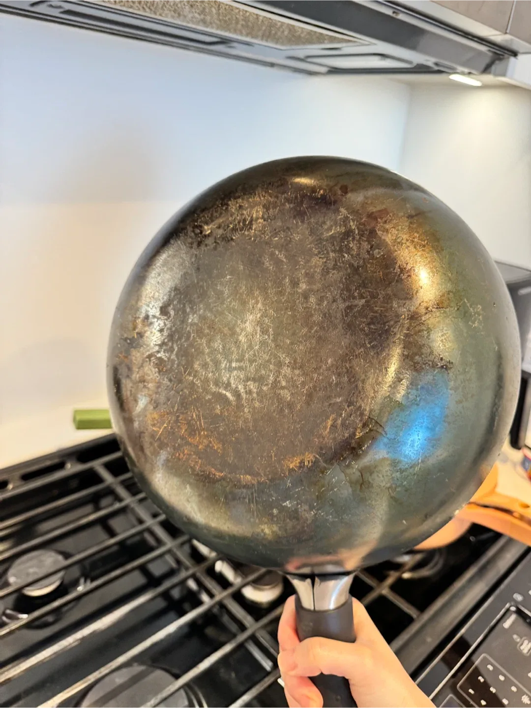 Zhensanhuan hand hammered wok (flat bottom) image indicator(4)