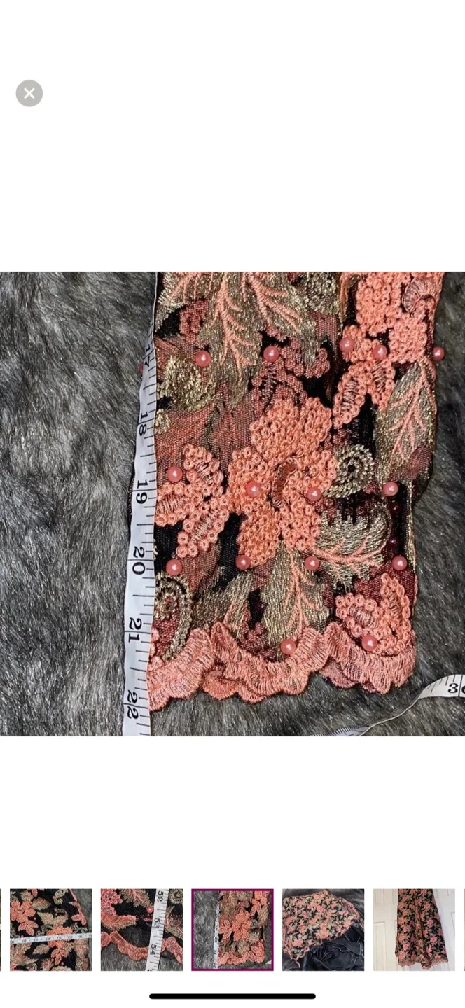 Floral Embroidered Maxi vintage voil Lace Dress image indicator(6)