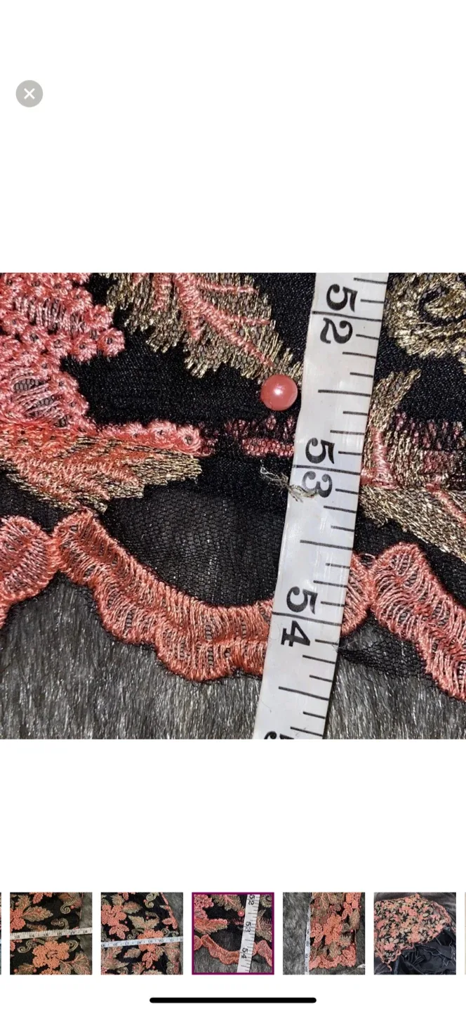 Floral Embroidered Maxi vintage voil Lace Dress image indicator(7)