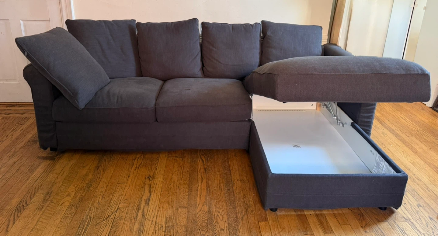 IKEA HARLANDA Sectional Sofa - Gray