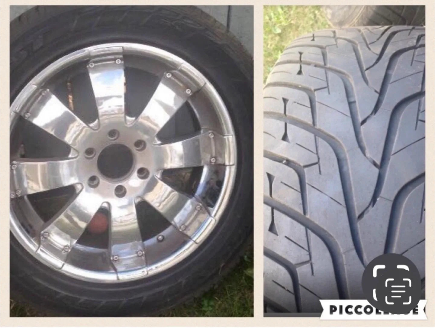 Hankook Ventus ST 285/50R20 Tires & Chrome Rims thumbnail
