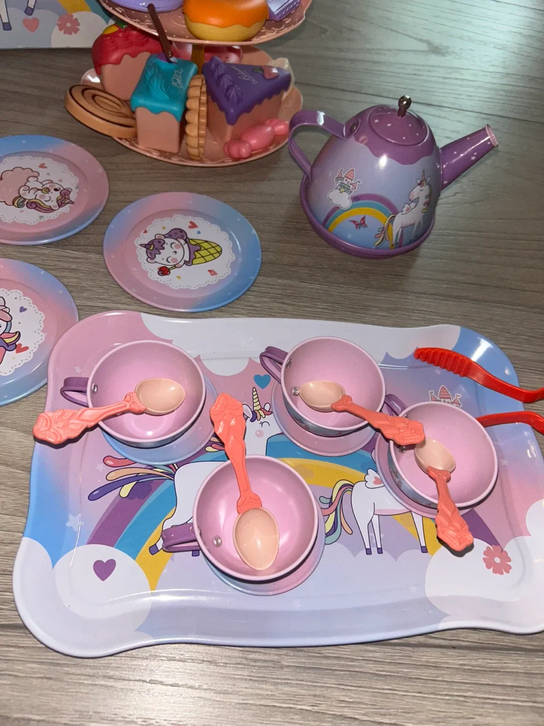 Magic Unicorn Tin Tea Set image indicator(2)