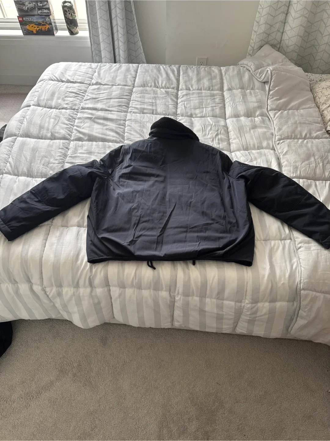 Zara Black Faux Shearling Collar Jacket image indicator(3)