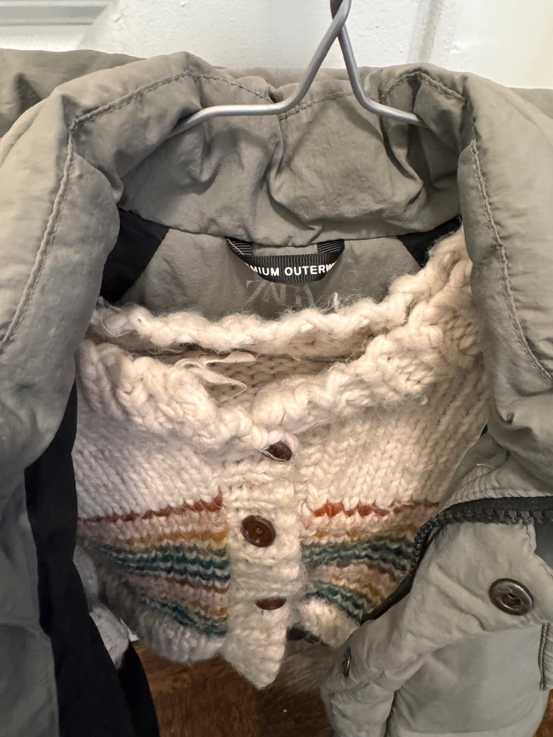 Zara Puffer Jacket and Burberry Hill Cardigan- Size 12-24 Months - photo 2