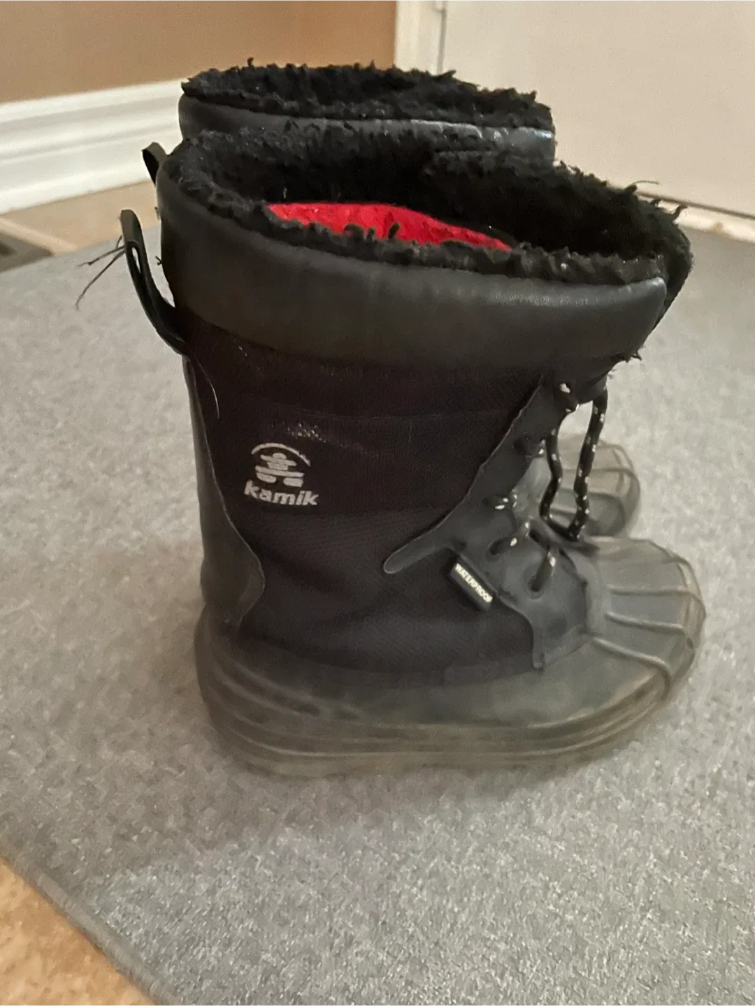 Kamik Black Winter Kid’s Boots - size 13 thumbnail