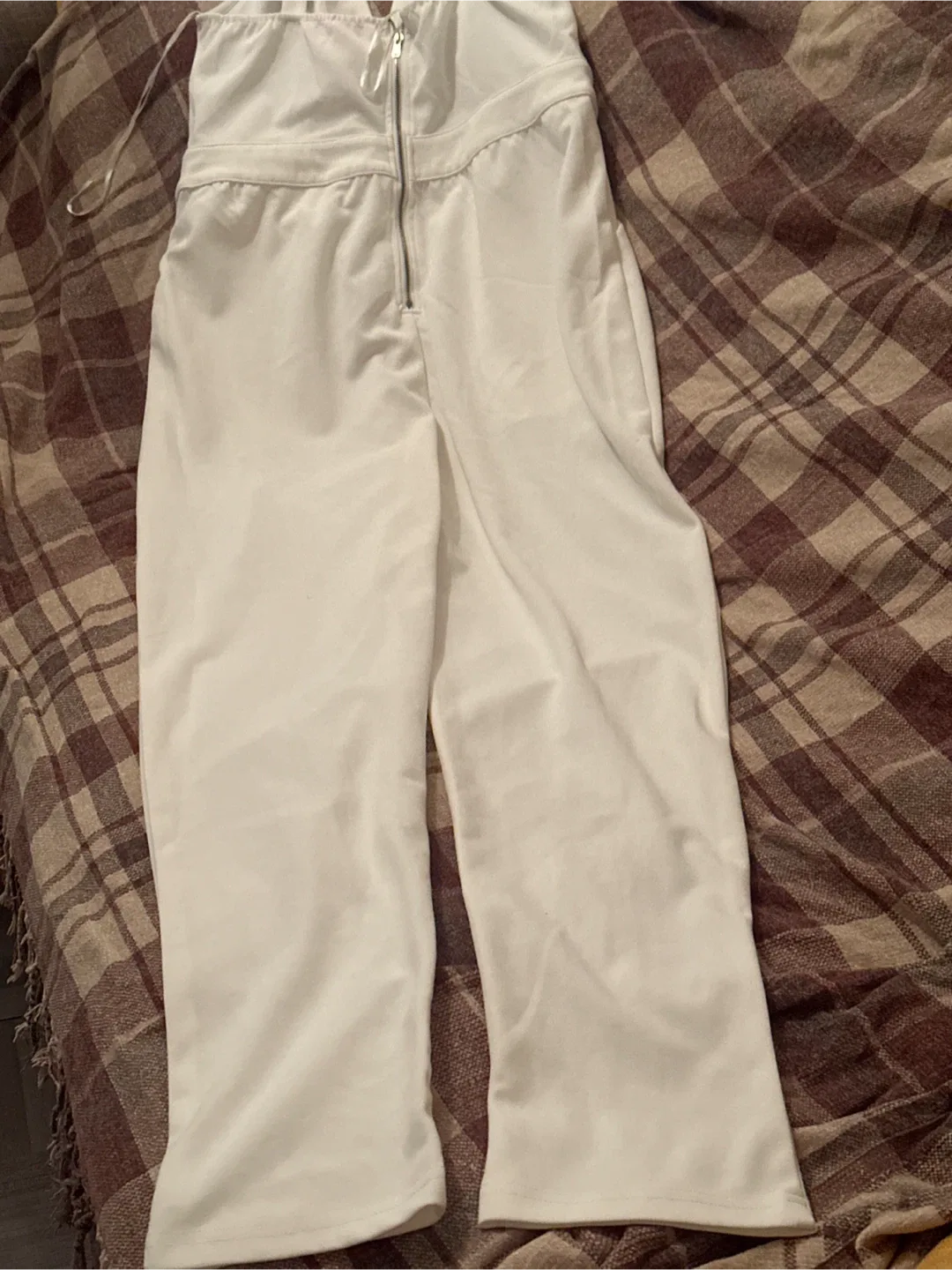 White Jumpsuit with Gold Chain Detail image indicator(8)