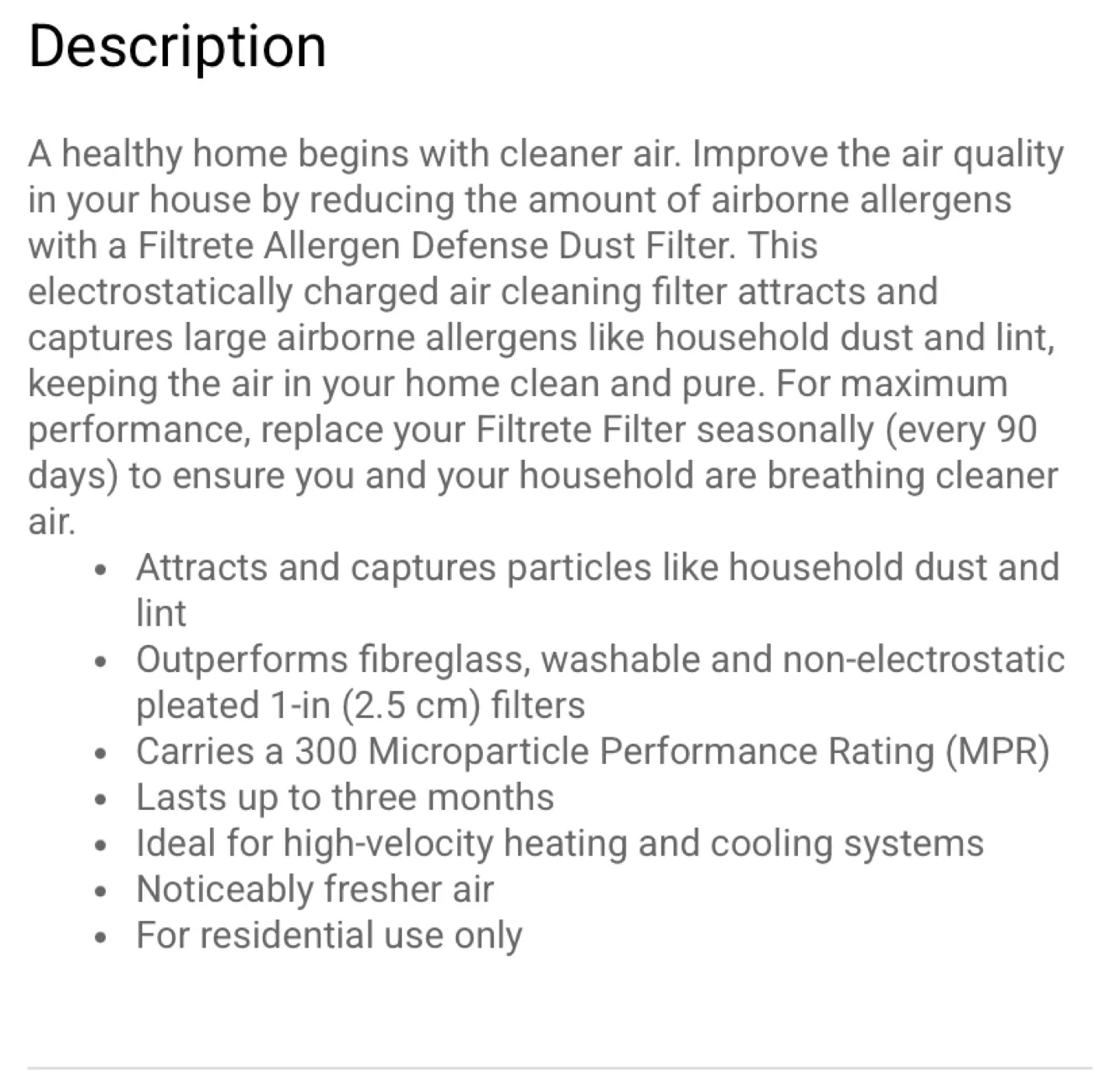 Filtrete 1000 Allergen Defense Air Filter 20x25x1 image indicator(3)