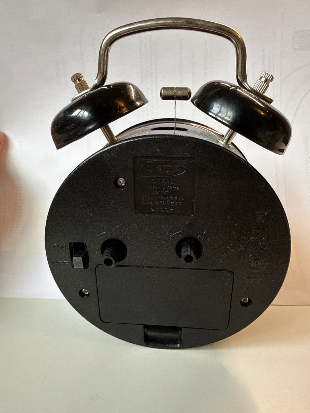 IKEA Dekad Alarm Clock - Black - photo 2
