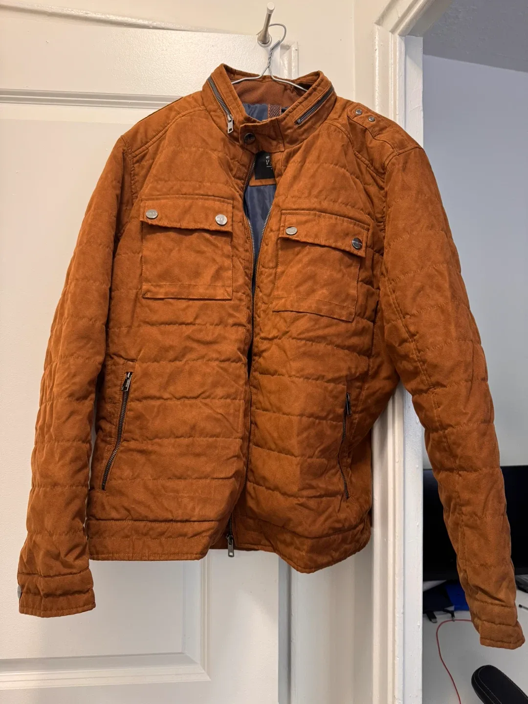 Men’s Brown Quilted Jacket image indicator(4)