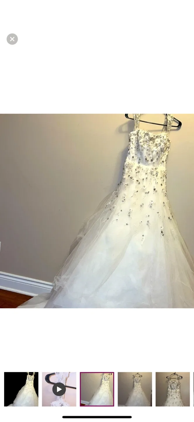 Rivini Wedding Dress, Size 6 image indicator(2)