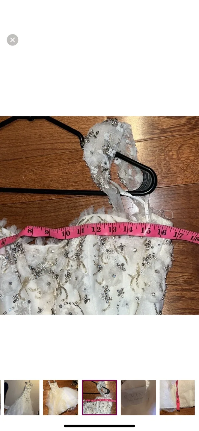 Rivini Wedding Dress, Size 6 image indicator(3)