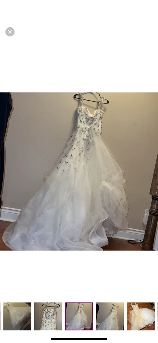 Rivini Wedding Dress, Size 6 image indicator(6)