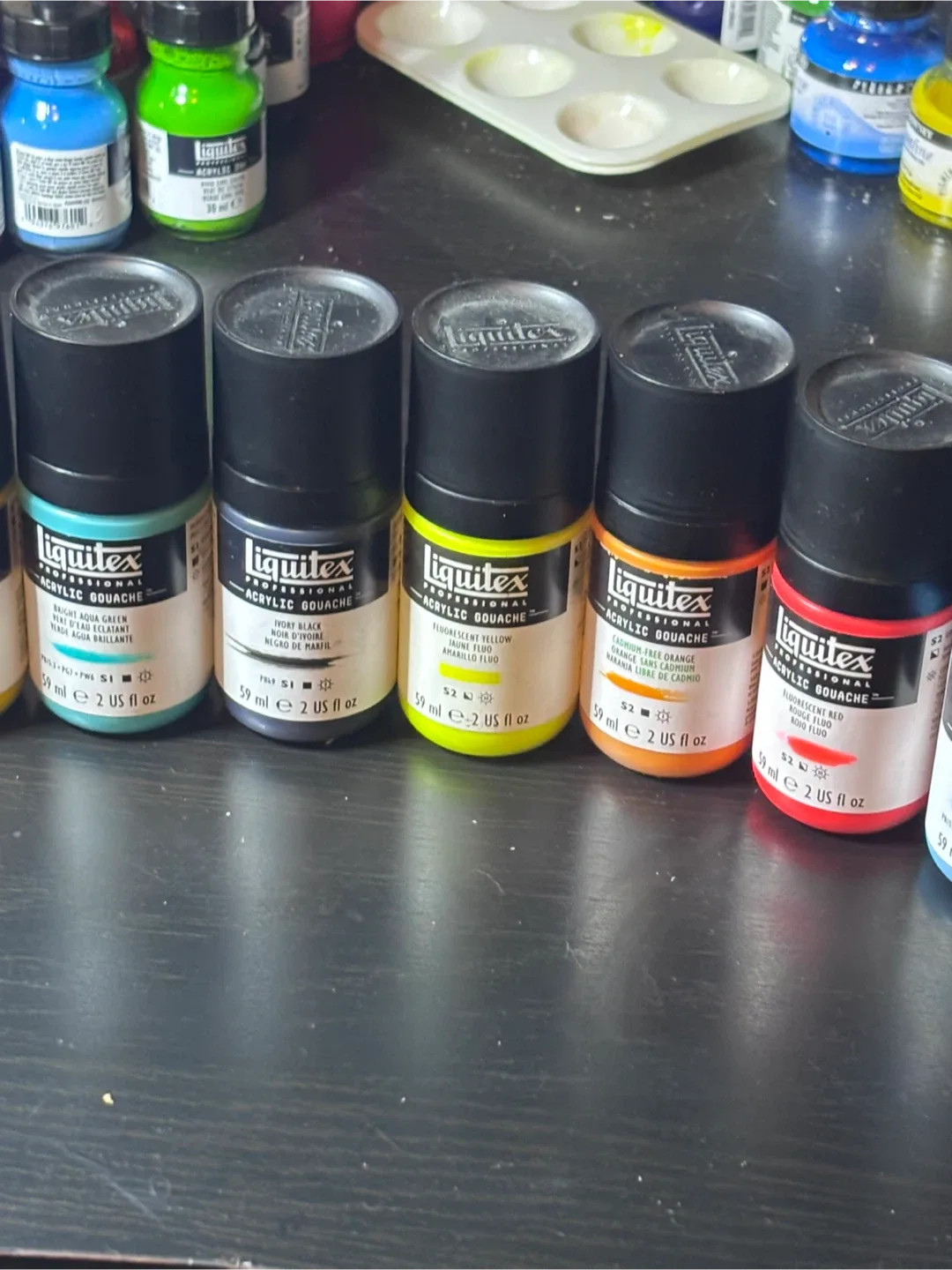 Liquitex Professional Acrylic Gouache Paint, 2oz lot of 12 image indicator(3)