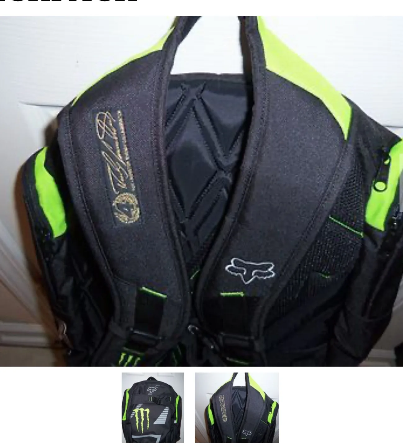 Fox Racing Monster Energy Backpack image indicator(2)
