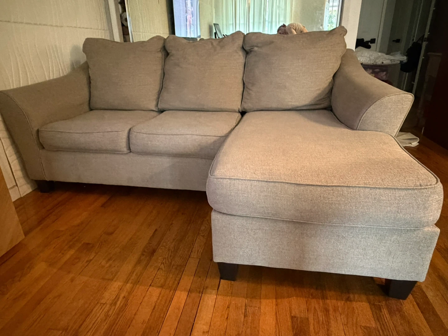 Comfortable Gray Sectional Sofa and Armchair Set - photo 3