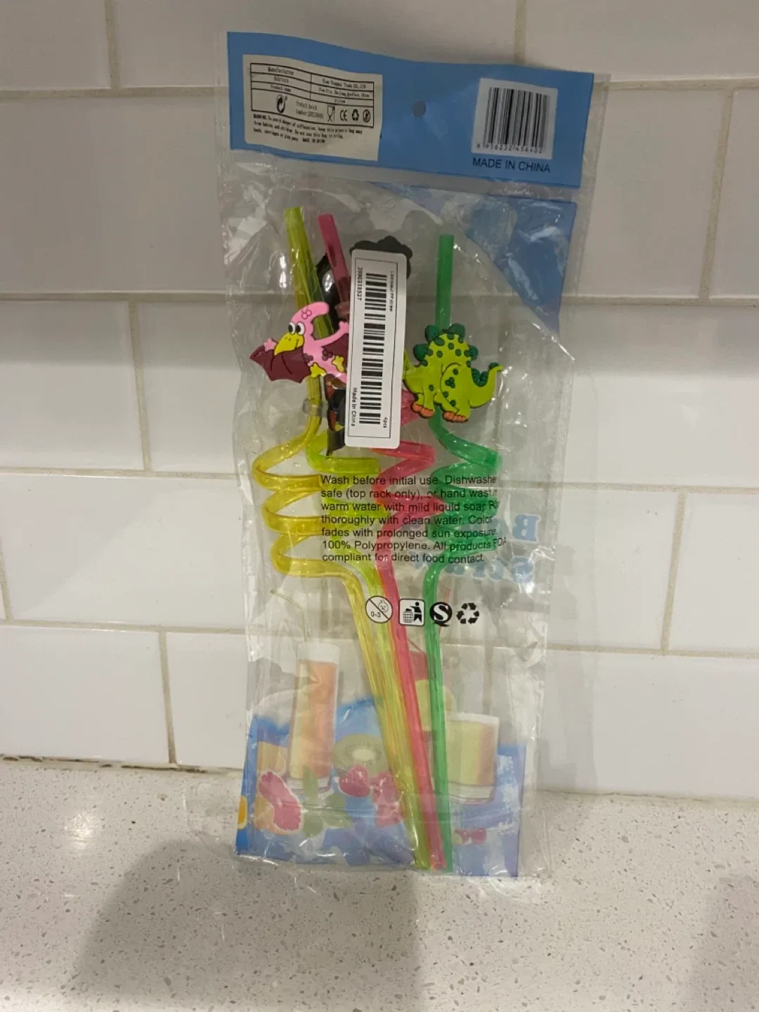 New Pack of 4 Boutique Straws - Dinosaur Theme image indicator(3)