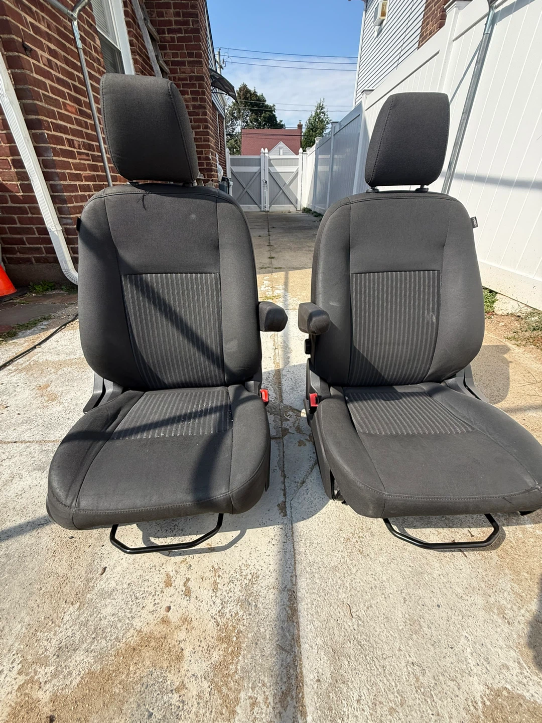 2019 Ford Transit DRIVER and PASSENGER Seats - Black