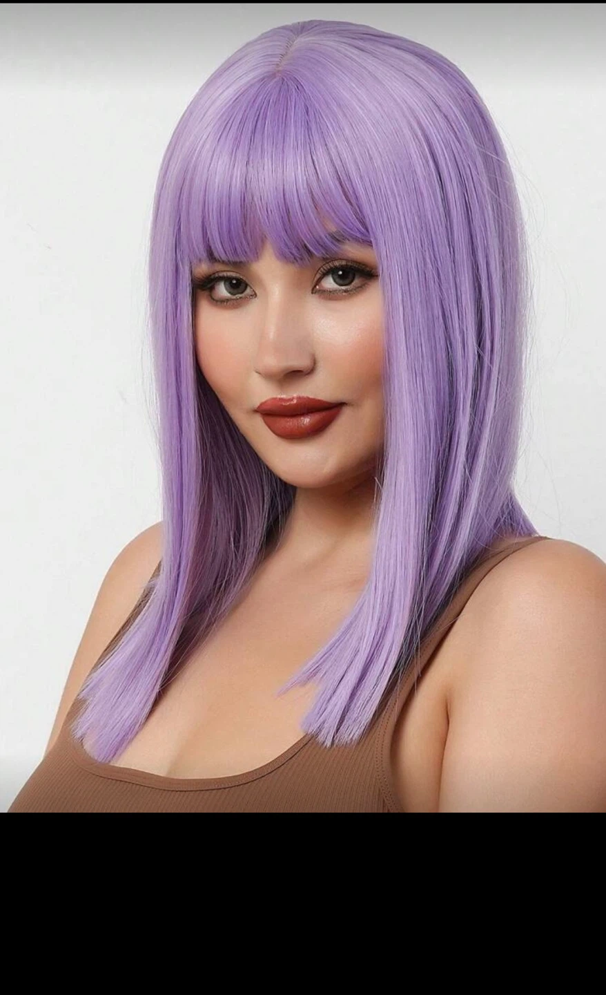 14 Inch Purple Wig - photo 2